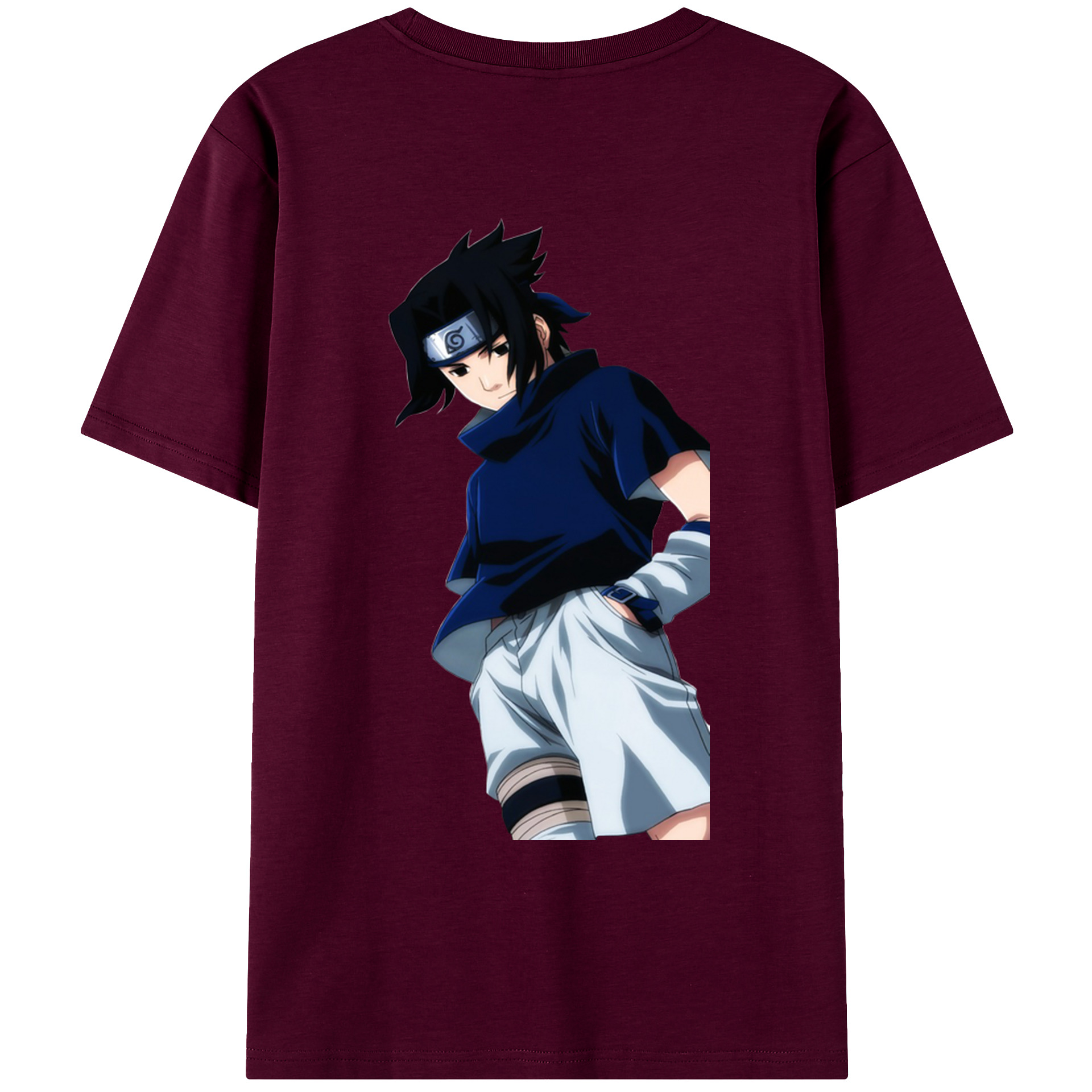 （画像用） NARUTO -ナルト- うちは サスケ Uchiha Sasuke レディース半袖Tシャツ(バックプリント)